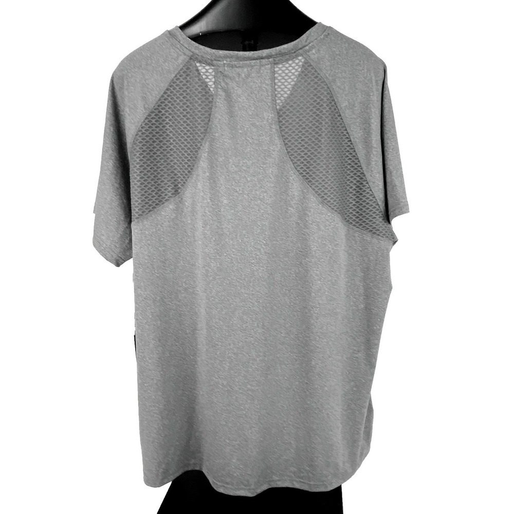 Aeropostale Sport Shirt Women's 3X Gray Stretch Sportswear Active Athletic Top - Picture 2 of 8